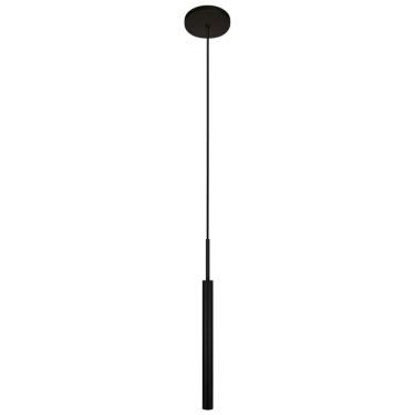Imagem de Luminária Teto Tubo Pendente Sala Balcão Quarto Preto 40Cm