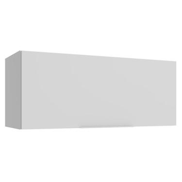 Imagem de Armário Aéreo Para Quarto 80 Cm 1 Porta Basculante Branco Neo Madesa