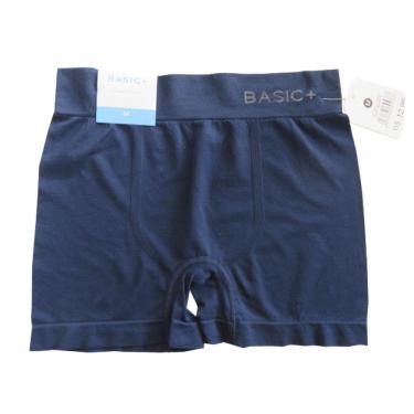 Imagem de Cueca Boxer Poliamida Azul Marinho M - Basic+