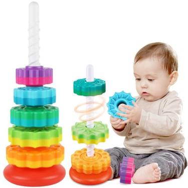Imagem de Brinquedo Spinning Stacking GKBSJ Baby Spinner Ring Stacker 1-3 anos -
