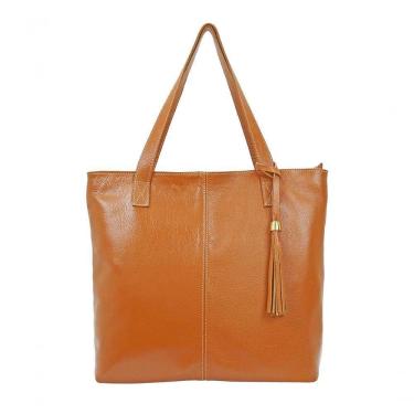 Imagem de Bolsa Feminina Grande Ombro Sacola Shopbag marrom