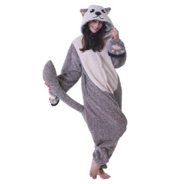 Imagem de Pijama unissex para adultos DELEY Sea Otter, fantasia de Halloween