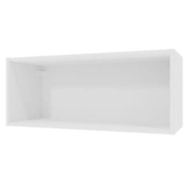 Imagem de Armário Aéreo Para Quarto 80 Cm Nicho Aberto Branco Neo Madesa