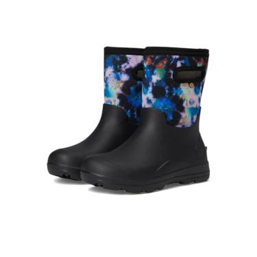 Imagem de BOGS Bota de chuva unissex infantil York Seamless-Tie Dye (bebê/criança pequena), Preto Multi, 10 Toddler