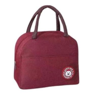 Imagem de Bolsa Térmica para Marmita com Alça – Impermeável, Compacta, Reforçada, Leve e Funcional – Mantém Alimentos Quentes ou Frios – Ideal para Trabalho, Academia e Passeios (VERMELHA)