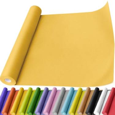 Imagem de PerkHomy Rolo de papel kraft laranja 44,5 cm x 1,930 cm (63') para embrulho de buquê de flores arte pintura artesanato embalagem envio 80 g/m25 (laranja, 44,5 cm x 63')