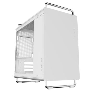 Imagem de Gabinete Gamer Bluecase BG-056W Tiny - Micro ATX - Design Compacto - Com alça - Branco