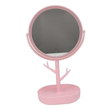 Imagem de TLTDSMY Espelho de maquiagem LED 1 peça espelho de maquiagem Miss Touch Screen espelho duplo de plástico LED