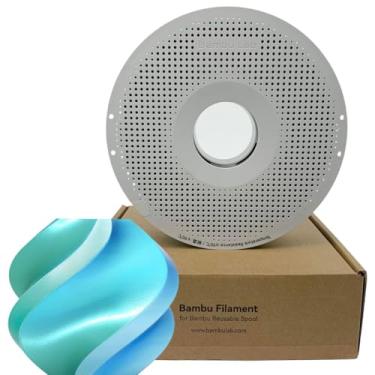 Imagem de Filamento Impressora 3d Bambu Lab Pla Silk Multi Color 1kg 1,75mm Carretel Reutilizável Cor Blue Hawaii 13904