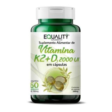Imagem de Vitamina K2 e D3 2000ui Pote 60 Cápsulas em Softgel - Equality Supleme