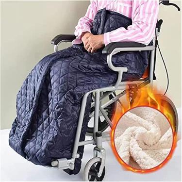 Imagem de Aquecedor de corpo inferior - Acessório de cadeira de rodas forrado com lã Coveriversal para pacientes idosos