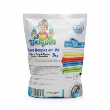 Imagem de Detergente Lava Roupa Sabão Em Pó Para Roupas Brancas E Coloridas 5kg