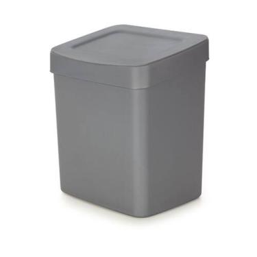 Imagem de Lixeira 2.5 litros Quadrada Cinza Neo Forma