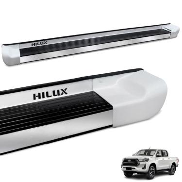 Imagem de Estribo Lateral Hilux 2016 a 2025 Branco Polar Personalizado