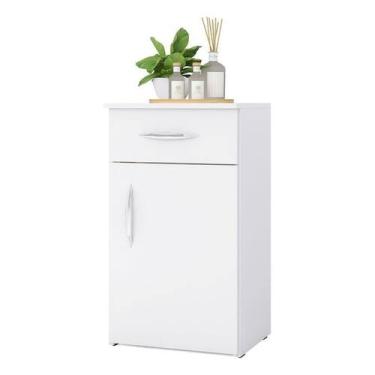 Imagem de Balcão Multiuso de MDF 1 Porta e 1 Gaveta 68x36x34cm - Cedrono