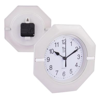 Imagem de Relógio Analógico de Parede 19cm Octógono Color - Tudo em Caixa