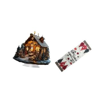 Imagem de Vaveren Enfeite de Mesa de Acrílico para Decoração de Natal, Independente, Festival de Inverno, Base Decorativa Reutilizável para Festa, Casa, Estante, Quarto