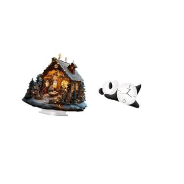 Imagem de Vaveren Enfeite de Mesa Autônomo de Panda Acrílico com Base, Decoração Moderna E Fofa para Festa, Quarto, Estante, Festival, Sala de Estar