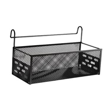 Imagem de ＫＬＫＣＭＳ Cesta de cabeceira suspensa, organizador de cama de dormitório, cesta de armazenamento de cabeceira de metal resistente e multiuso para armário de