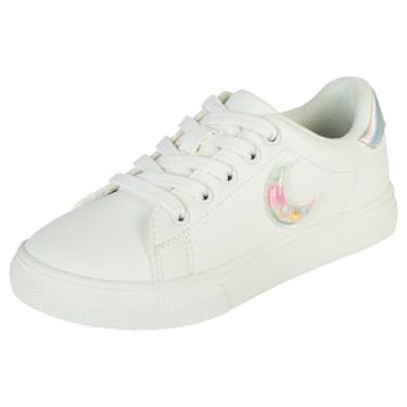 Imagem de Brash Tênis infantil infantil moderno para uso diário da Payless, Lua (branco), 19