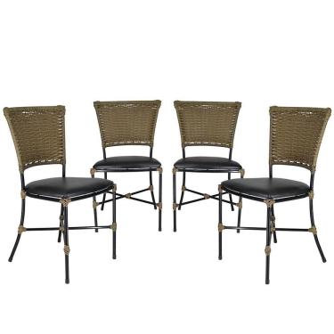 Imagem de Jogo De Cozinha Cadeiras Gramado Pequi Ratan