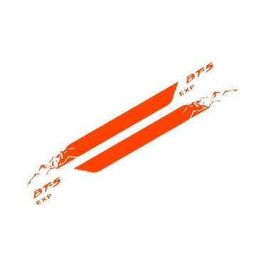 Imagem de Adesivo Lateral Para Caminhonete Mazda BT50 BT50 Pro, Gráficos Em Vini