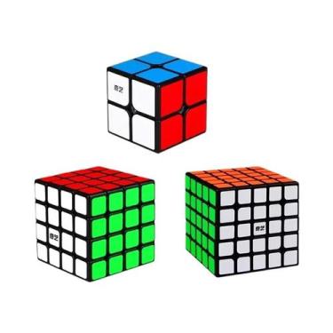 Imagem de Cubo Mágico Profissional QiYi Para Crianças 2x2 3x3 4x4 5x5, Brinquedo