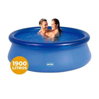 Imagem de Piscina Redonda Borda Inflável 1900 Litros Resistente - Mor