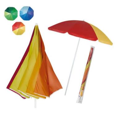 Imagem de Guarda Sol de Praia Grande 1,8x2m 70 FPS Bolsa P/ Transporte Verão Pis