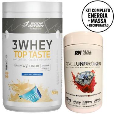 Imagem de Combo Pré-Treino + Whey Protein Top Taste Body Action 900g - BodyActio