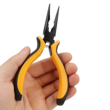 Imagem de Meximore Alicate de ponta de agulha de 12,7 cm, alicate de ponta longa de liga de ferro de níquel, mini alicate de joias para bricolage, artesanato, reparo eletrônico, manutenção doméstica e
