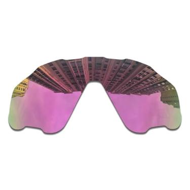 Imagem de Wetnenss Lentes de substituição para óculos de sol Oakley Jaw-breaker OO9290/polarizadas de 1,5 mm/fácil de instalar (rosa)