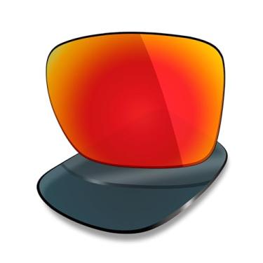 Imagem de Mryok Lentes de reposição para óculos de sol Costa Del Mar Mainsail, HD Polarized, proteção UV, resistente a impactos e ajuste perfeito, Vermelho fogo espelhado, One Size