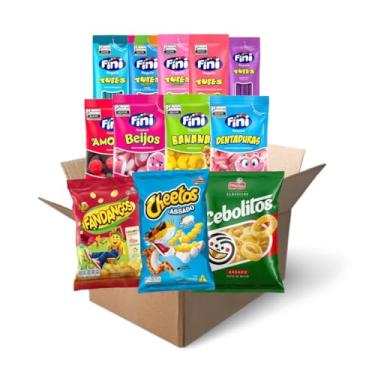 Imagem de Kit 30 Salgadinhos Elma Chips Sortidos + 30 Finis