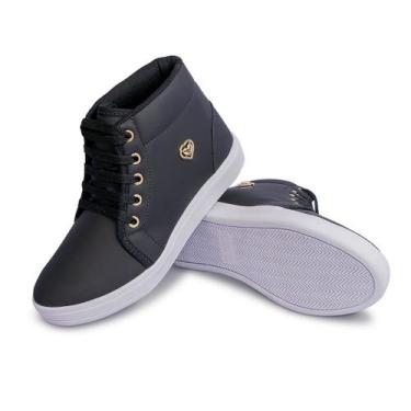 Imagem de Tênis Botinha Feminina Cano Curto Treino Moda Academia Casual - Leila 