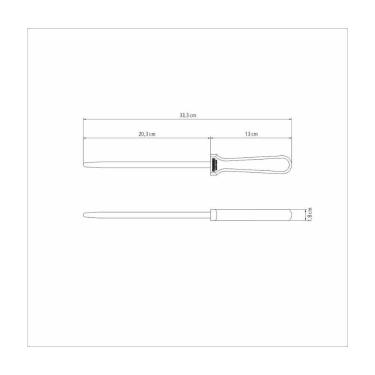 Imagem de Chaira Tramontina Churrasco Com Haste Carbono Natural 8''