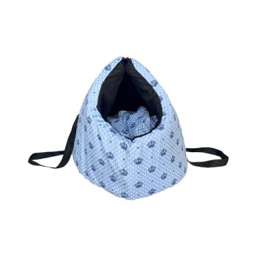 Imagem de Kit 2 Peças de Transporte Pet 2 em 1, Bolsa e Cama com Colchonete Portátil, Impermeável (Dino Azul)