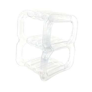 Imagem de FytStycale Sapateira inflável, torre de sapatos, transparente, PVC, dobrável, portátil, organização para dormitório, sala de estar, garagem, casa