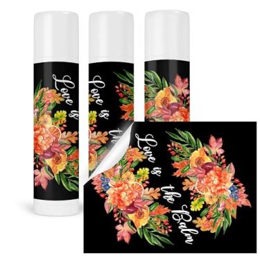 Imagem de Etiquetas de chá de panela de outono para tubos de protetor labial, lembrancinhas de festa de casamento para outono