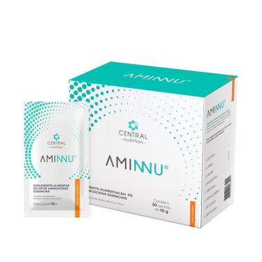 Imagem de Aminnu Livre de Xilitol - 30 Sachês 10g Tangerina - Central Nutrition-Masculino