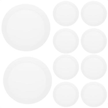 Imagem de Kit 10 Painel Led Redondo Embutir 12W Bivolt Taschibra 4000K