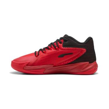 Imagem de PUMA Tênis masculino de basquete Dagger, Para todos os tempos, vermelho/PUMA preto, 43