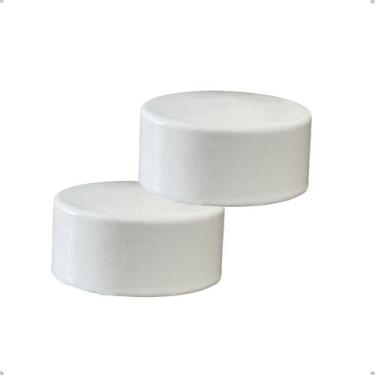 Imagem de Kit Ponteira Tampa 19mm Alumínio Varão Cortina Simples Suiço Tampão 2 