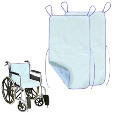 Imagem de EZSLINGGLIDE Almofadas impermeáveis para cadeiras de rodas altamente absorventes para idosos, almofadas laváveis e reutilizáveis para incontinência de cadeira de rodas para a maioria das cadeiras de