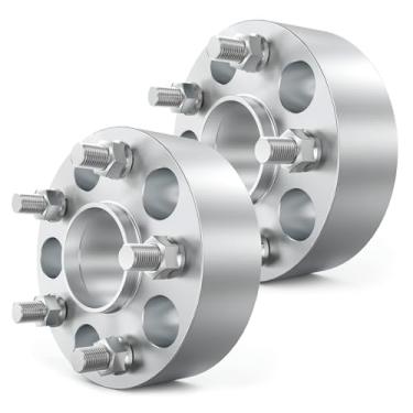 Imagem de Espaçadores de roda 5 x 120, espaçador central de cubo de 2" (50 mm), furo central de 72,6 mm, passo de rosca 14 x 1,5 pinos compatíveis com BMW (SUV) 2003-2009 X3, 1999-2005 X5, para Land Rover Range