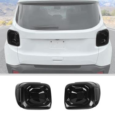 Imagem de JWWY Capa de luz traseira para lanterna traseira adequada para Jeep Renegade 2019-2025, preto fumê
