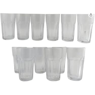 Imagem de Conjunto de 3 Copos de Vidro Trevi, Cristalino, 350ml Design Moderno, Anatômico, para Água, Sucos e Bebidas