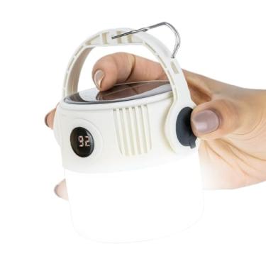 Imagem de Lampada para Camping, Lampada Solar Lampião Led Camping Recarregável Pesca Emergência Portátil com Gancho Pendurável