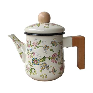 Imagem de AFXGUSD Cafeteira de Esmalte com Tampa, Bule Grosso para Fogão, Ideal para Festas, Escritório E Atividades Ao Ar Livre.