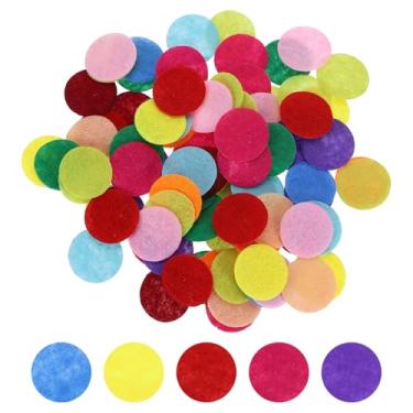 Imagem de PATIKIL Círculos redondos de feltro de 200 peças para artesanato, círculo de tecido de feltro não tecido de 25 mm / 0,98 polegadas para costura faça você mesmo, projetos de corte artesanal, acabamento